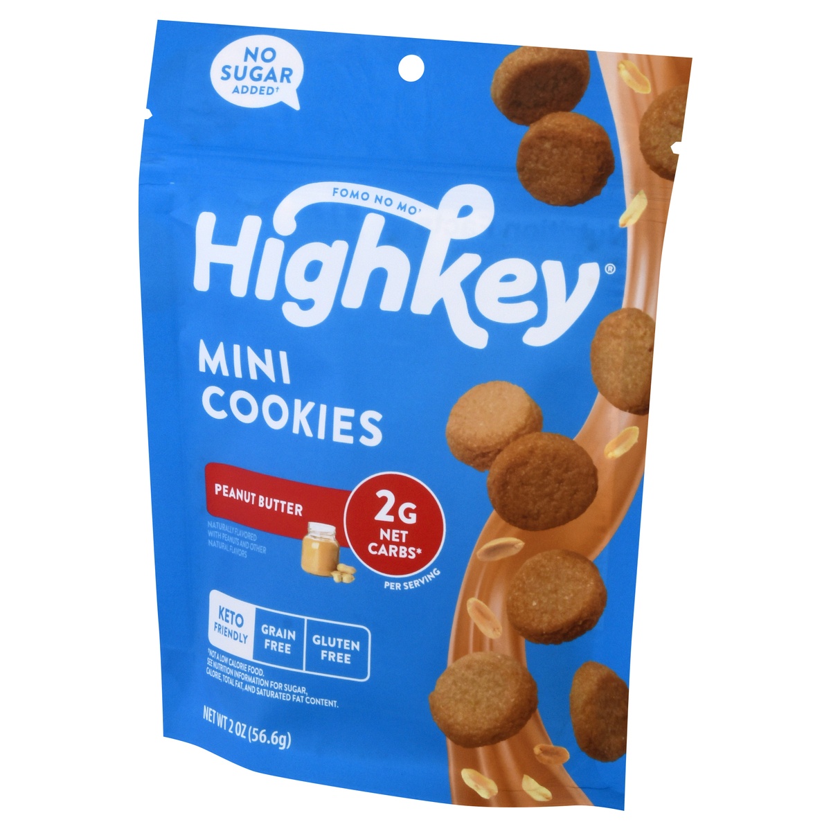 slide 3 of 11, Highkey Keto Peanut Butter Mini Cookies, 2 oz