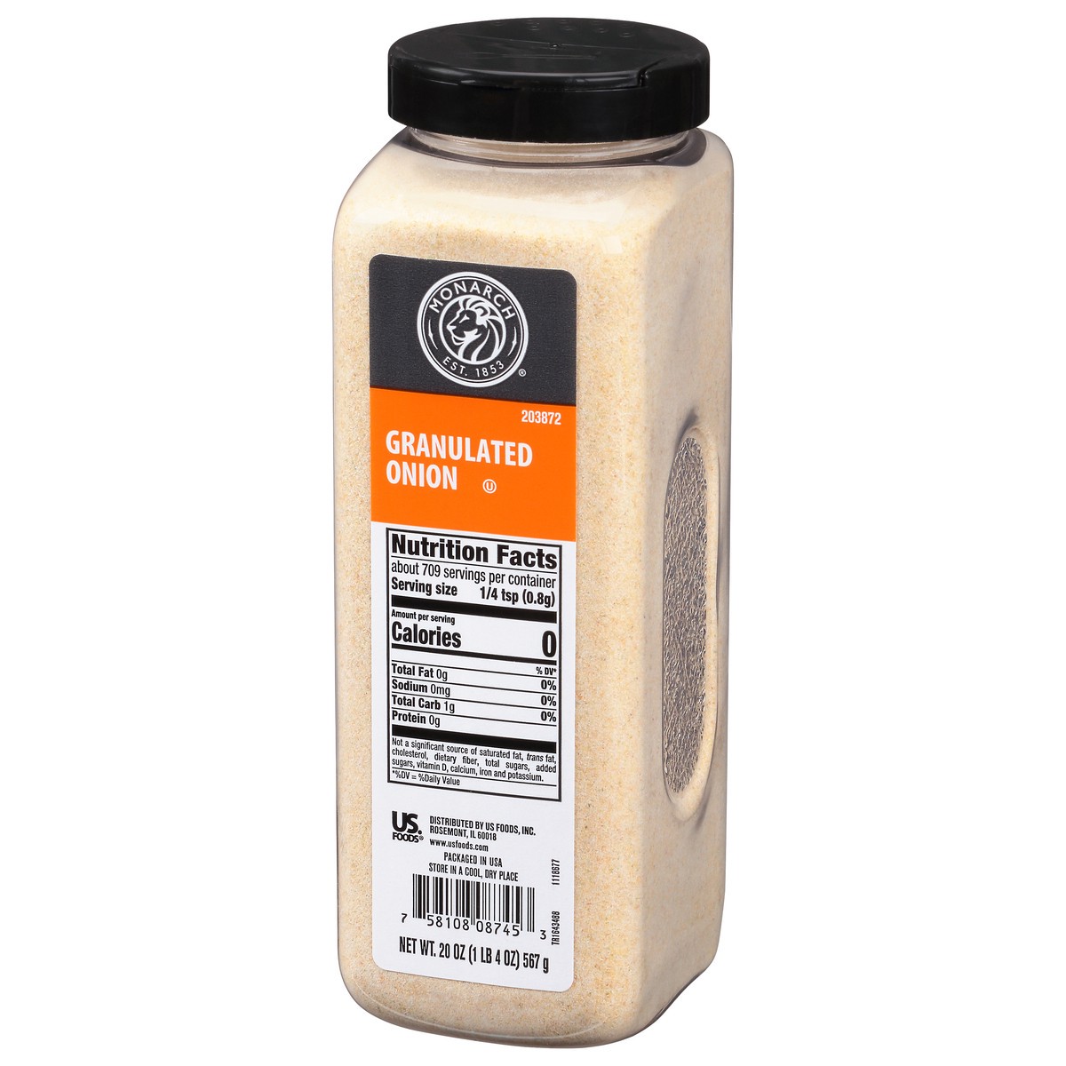 slide 10 of 13, Monarch Granulated Onion, 20 oz