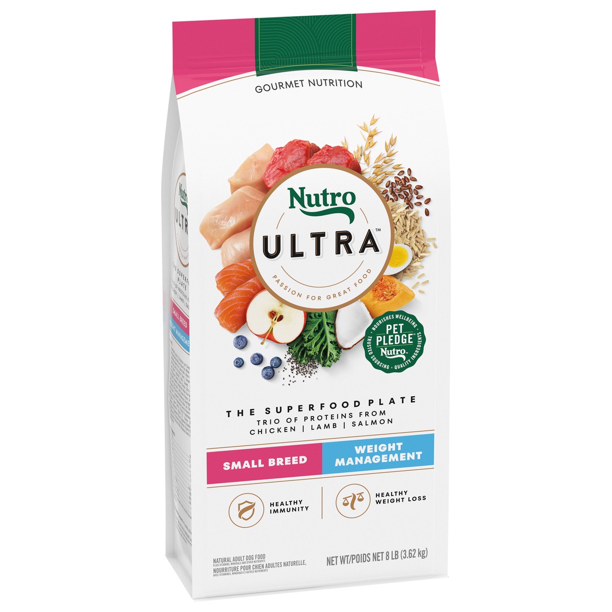 slide 8 of 15, Nutro Ultra Small Breed Weight Management The Superfood Plate Dog Food 8 lb, 8 Lb