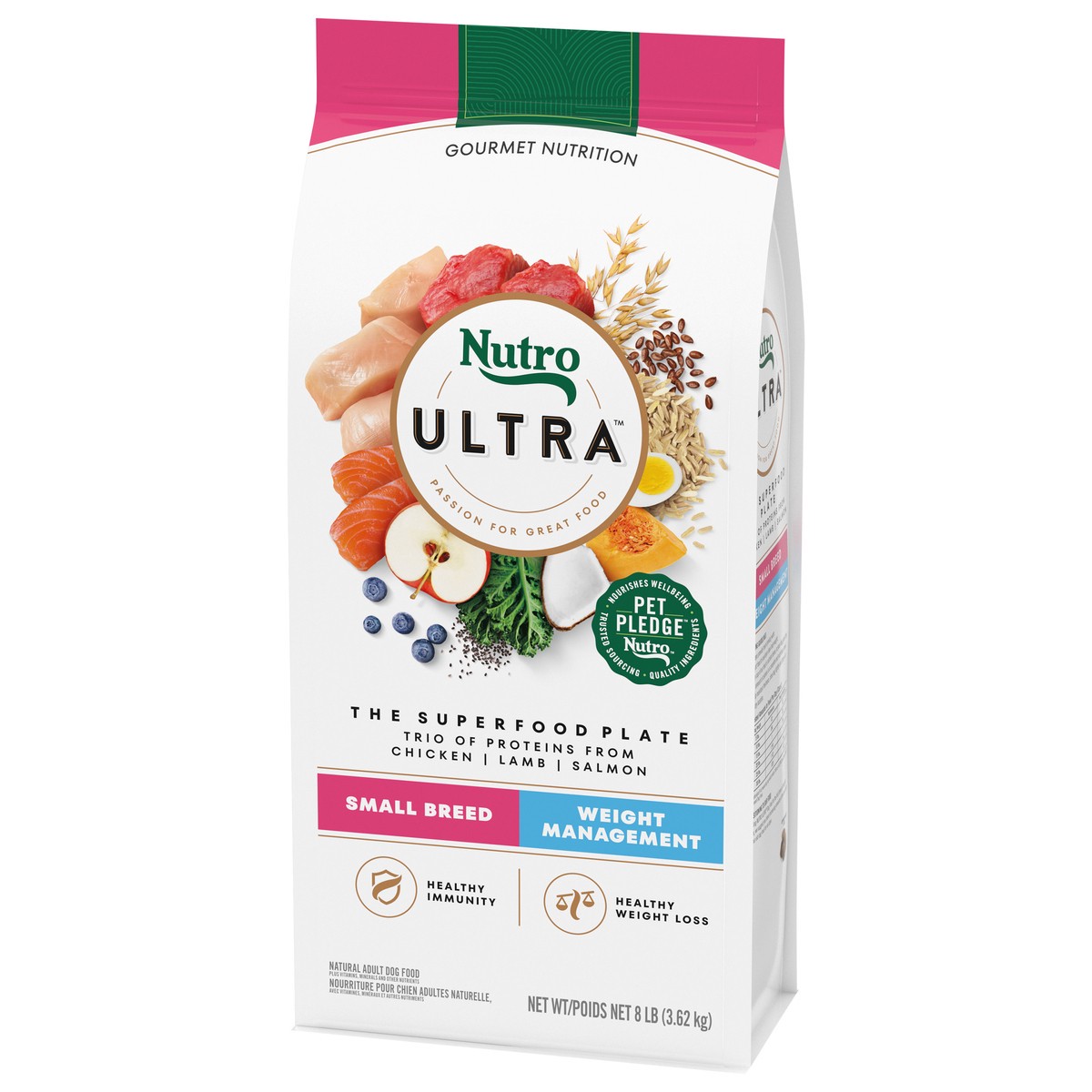 slide 5 of 15, Nutro Ultra Small Breed Weight Management The Superfood Plate Dog Food 8 lb, 8 Lb