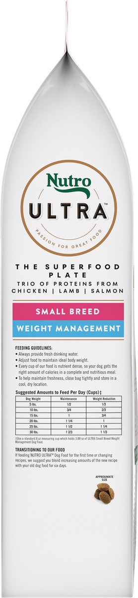 slide 2 of 15, Nutro Ultra Small Breed Weight Management The Superfood Plate Dog Food 8 lb, 8 Lb