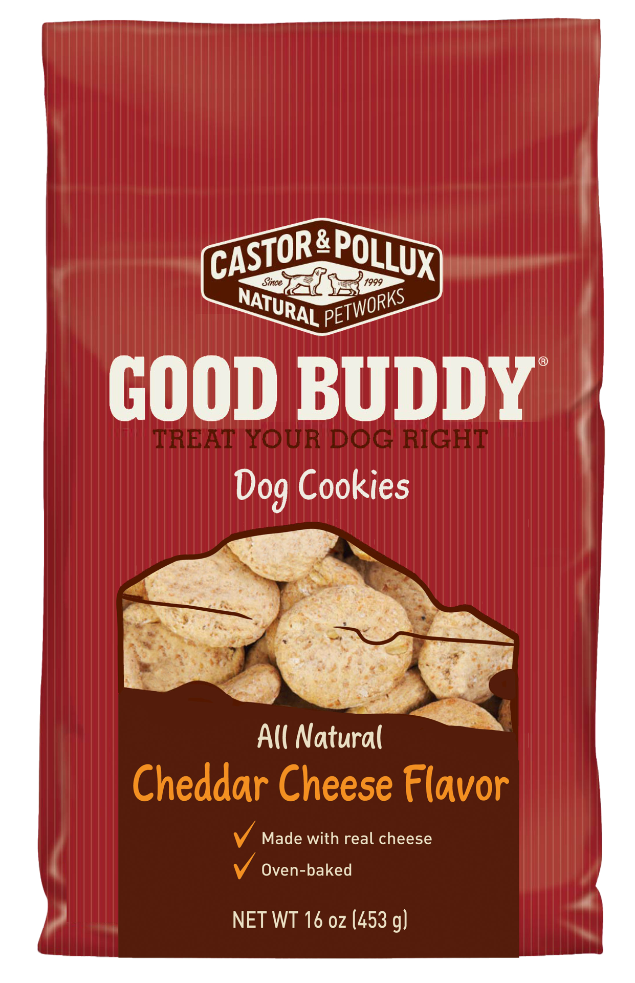 slide 1 of 4, Castor & Pollux Good Buddy Dog Treat - Cookies Cheese Flavor - 16 oz Bag, 16 oz