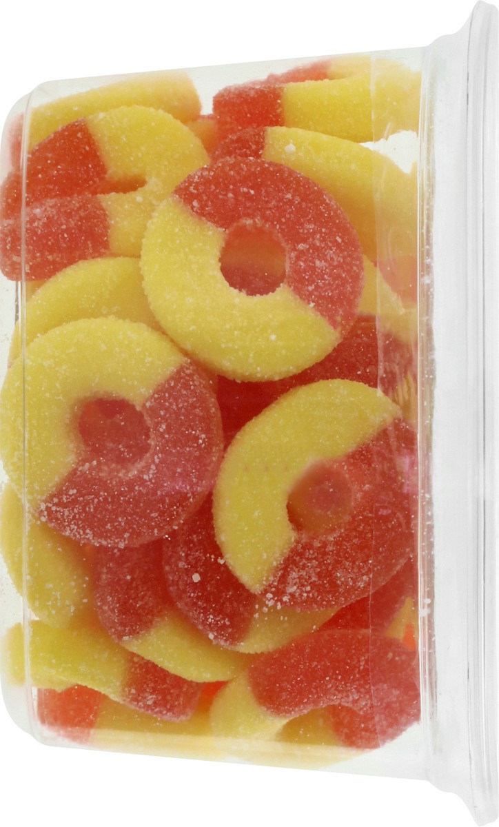 slide 7 of 10, DSD Merchandisers Gummy Peach Rings, 11 oz