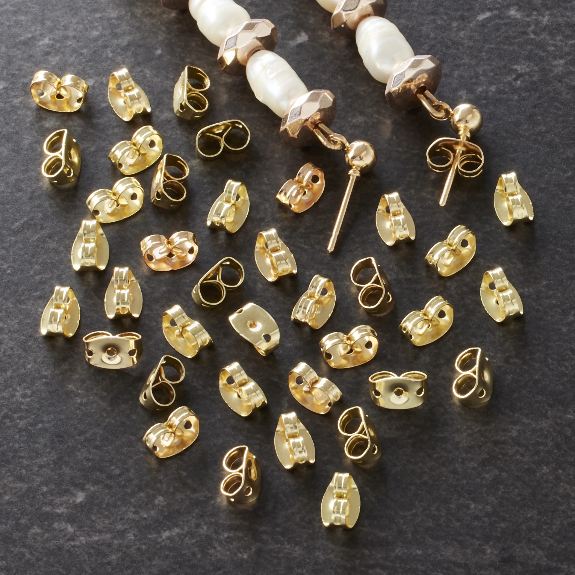 slide 2 of 2, Gold Earring Backs By Bead Landing, 1 ct
