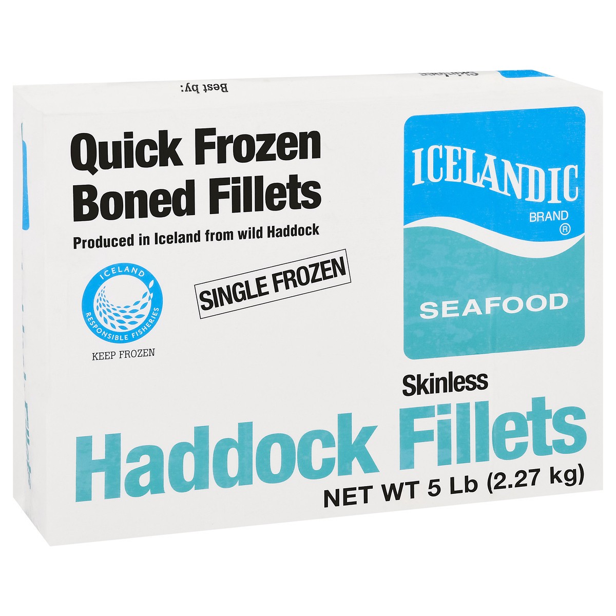slide 9 of 11, Icelandic Quick Frozen Boned Skinless Haddock Fillets 5 lb, 5 lb