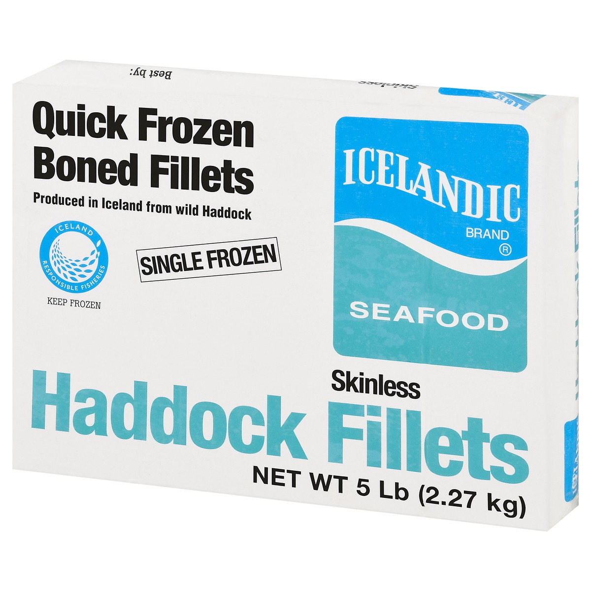slide 3 of 11, Icelandic Quick Frozen Boned Skinless Haddock Fillets 5 lb, 5 lb