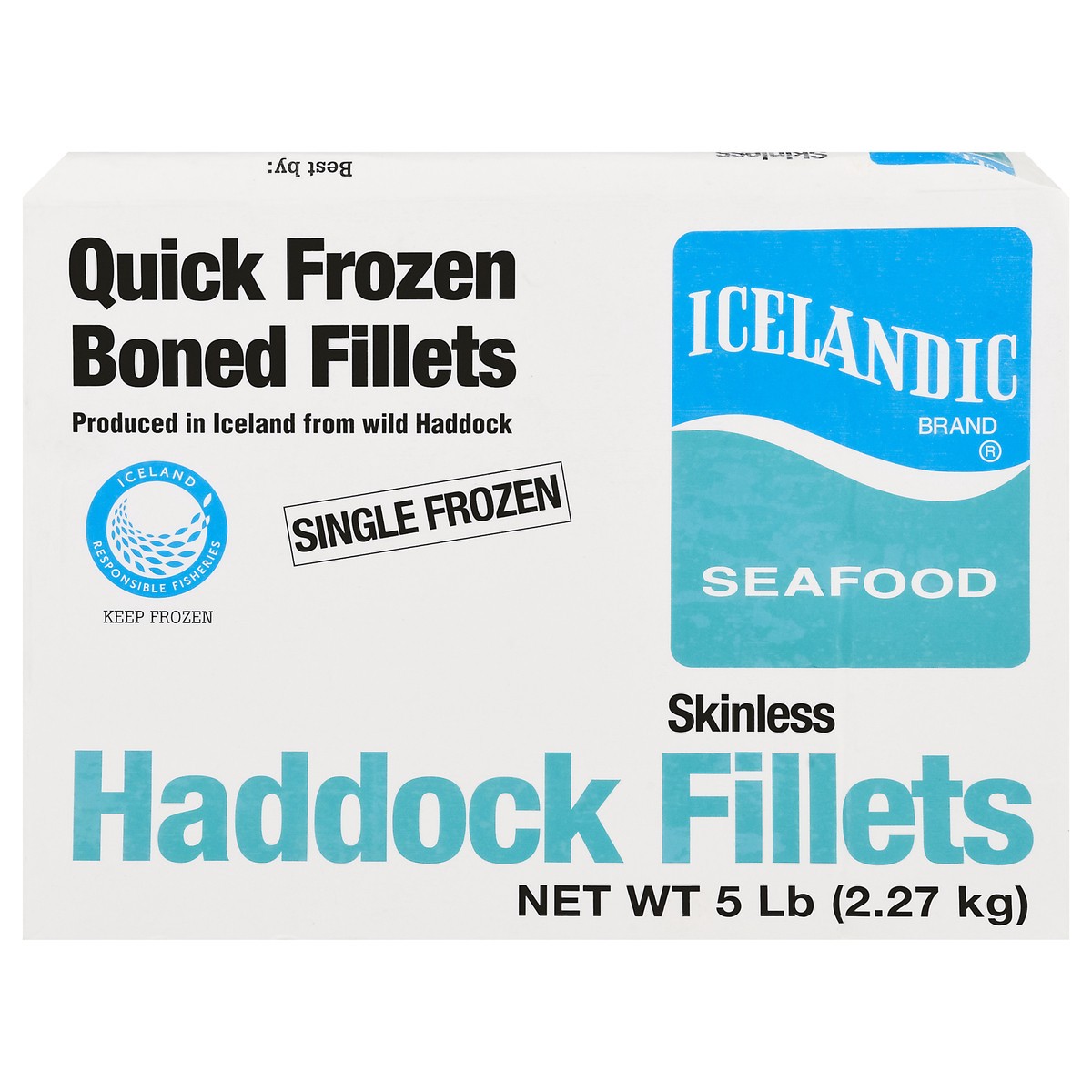 slide 11 of 11, Icelandic Quick Frozen Boned Skinless Haddock Fillets 5 lb, 5 lb