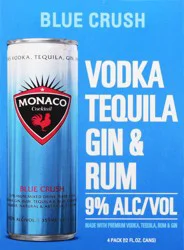 Monaco Blue Crush Cocktail