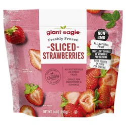 Giant Eagle Sliced Freshly Frozen Strawberries