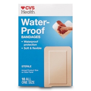 slide 1 of 1, CVS Health Waterproof Bandages All One Size, 10 ct