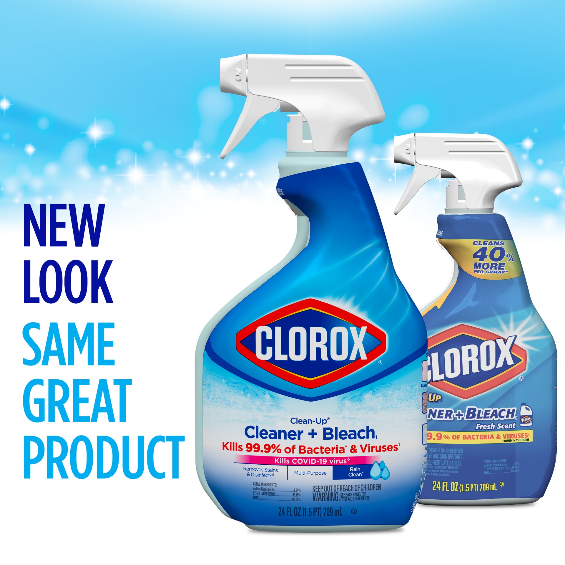 slide 3 of 5, Clorox Clean-Up Cleaner + Bleach, Fresh Scent, 24 oz