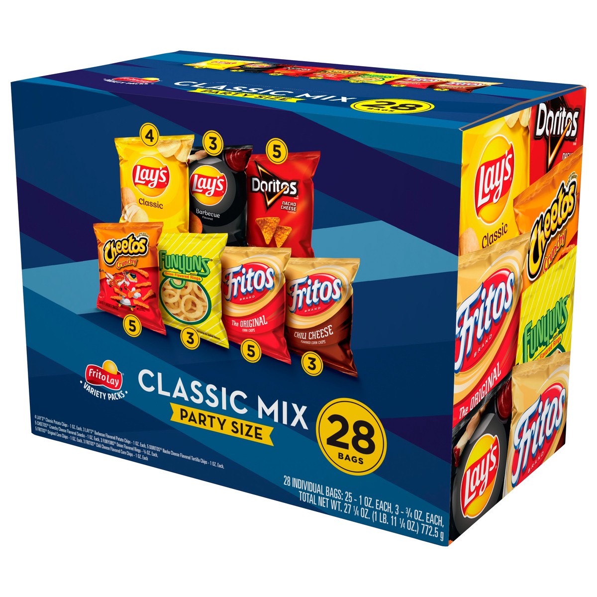 slide 2 of 11, Frito-Lay Snacks Classic Mix Variety 27 1/4 Oz 28 Count, 28 ct