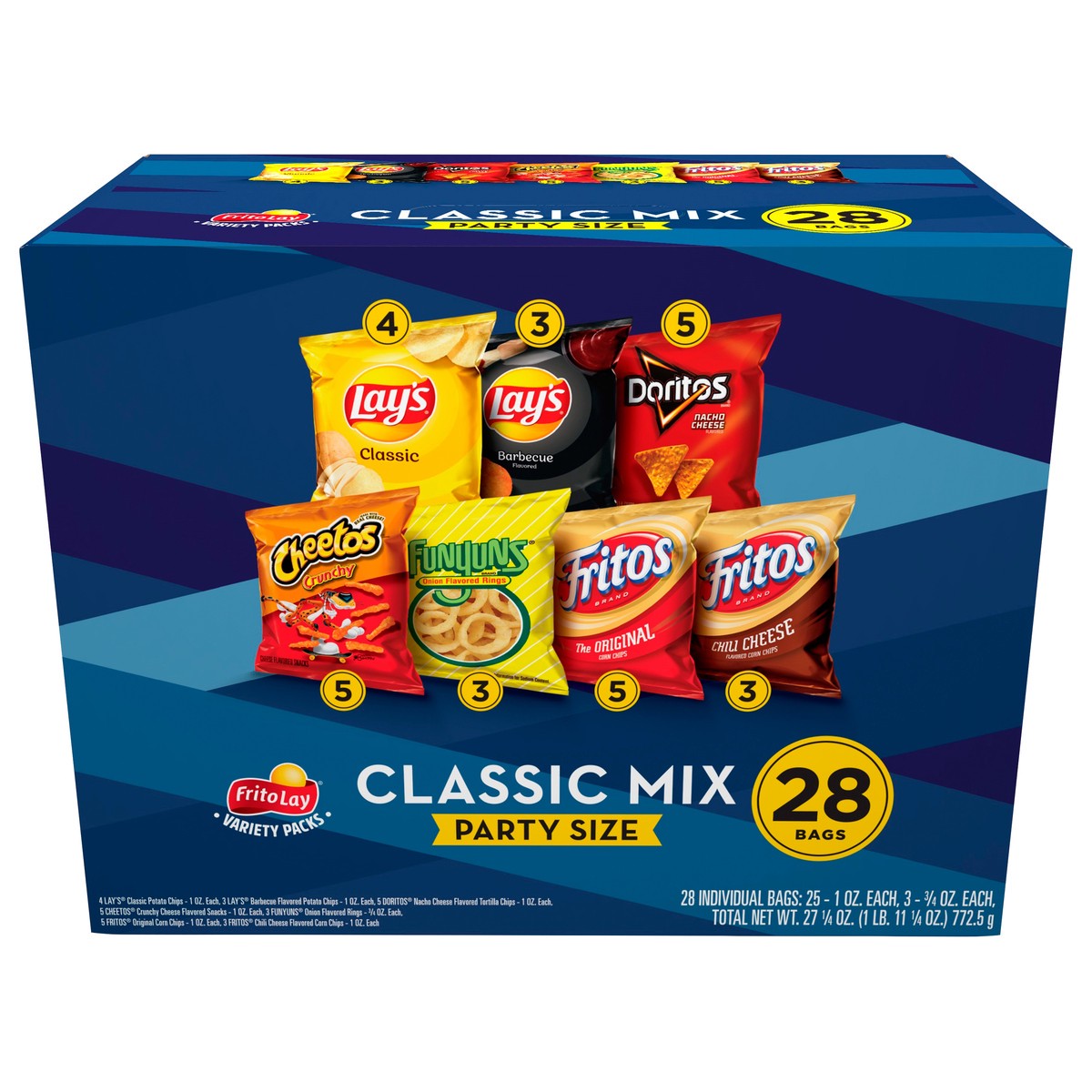 slide 9 of 11, Frito-Lay Snacks Classic Mix Variety 27 1/4 Oz 28 Count, 28 ct