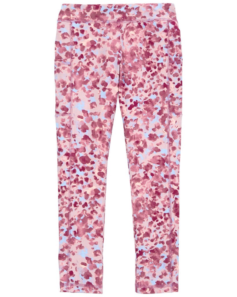 slide 4 of 4, Carter's Kid Abstract Leggings Pink 14, 1 ct
