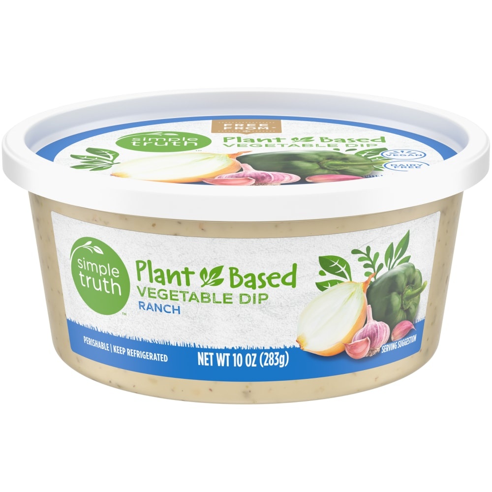 slide 1 of 1, Simple Truth Plant Based Ranch Dip, 10 oz