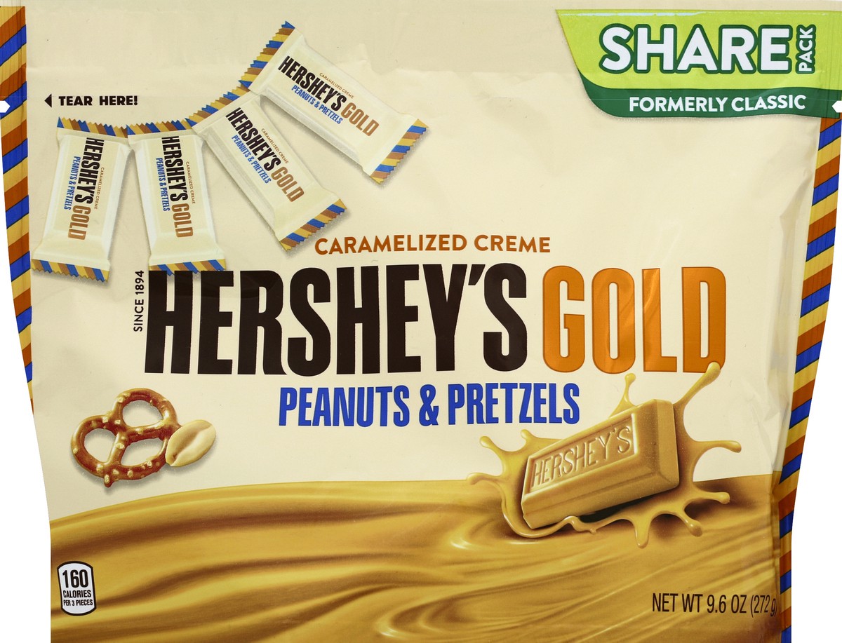 slide 5 of 6, Hershey's Gold Share Pack, 9.6 oz