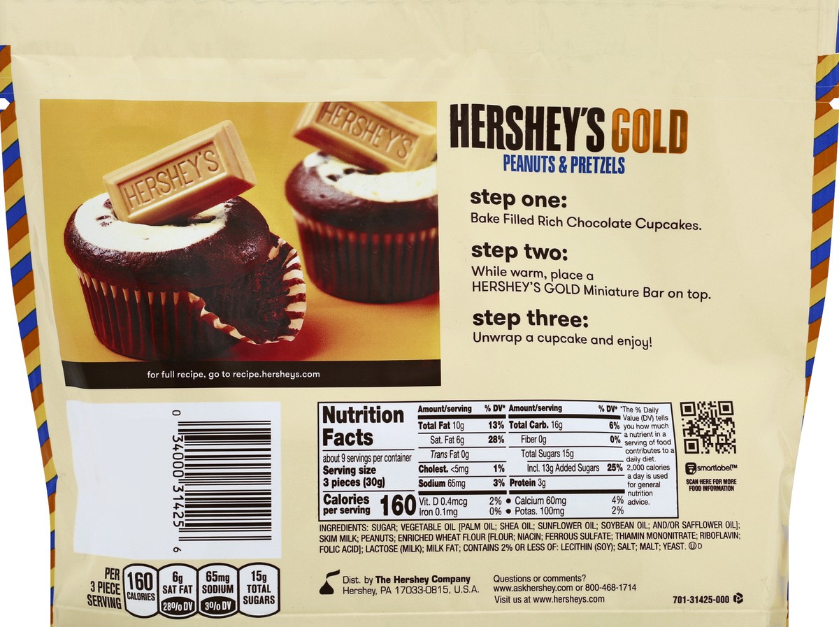 slide 6 of 6, Hershey's Gold Share Pack, 9.6 oz