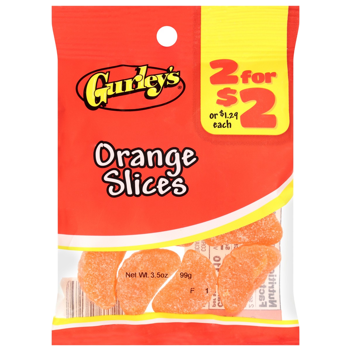 slide 8 of 14, Gurley's Orange Slices 3.5 oz, 3.50 oz