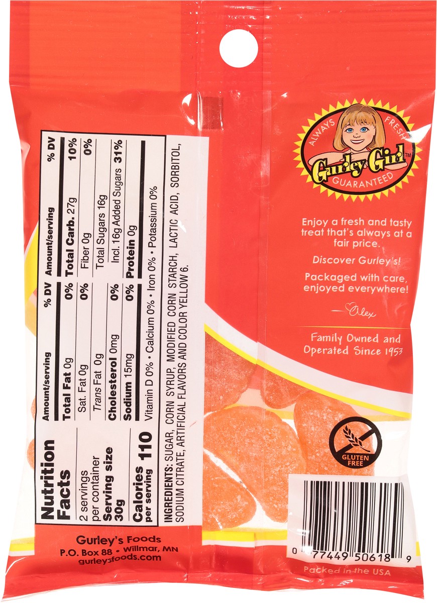 slide 2 of 14, Gurley's Orange Slices 3.5 oz, 3.50 oz