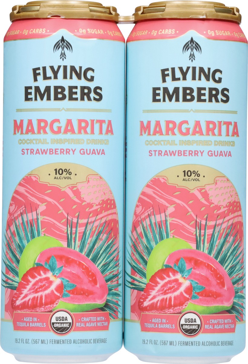 slide 6 of 13, Flying Embers Strawberry Guava Margarita 2 - 19.2 fl oz Cans, 2 ct