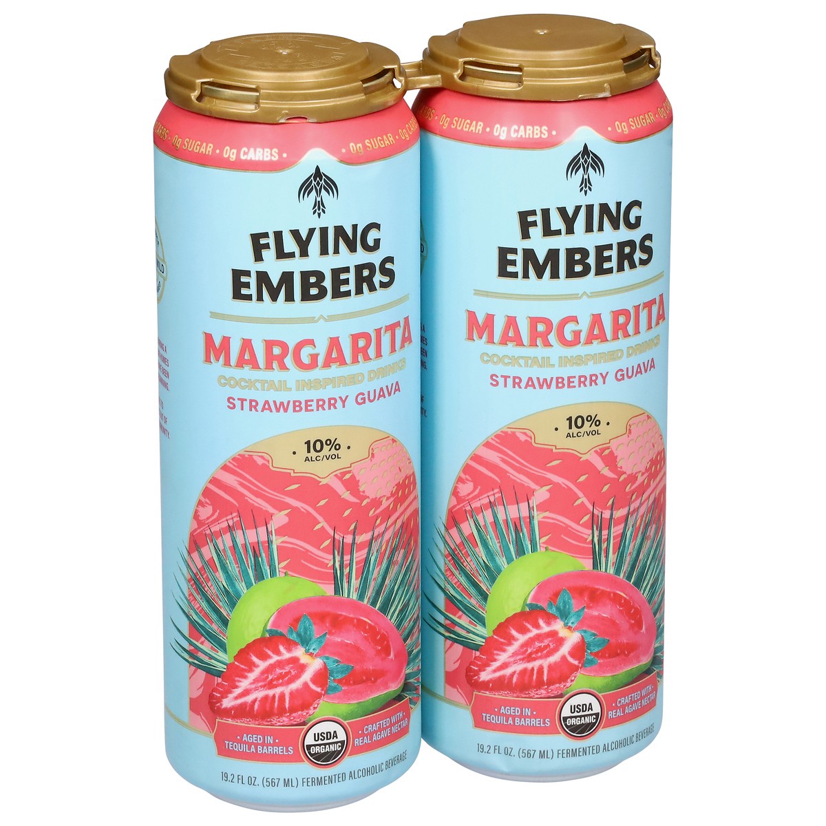 slide 9 of 13, Flying Embers Strawberry Guava Margarita 2 - 19.2 fl oz Cans, 2 ct
