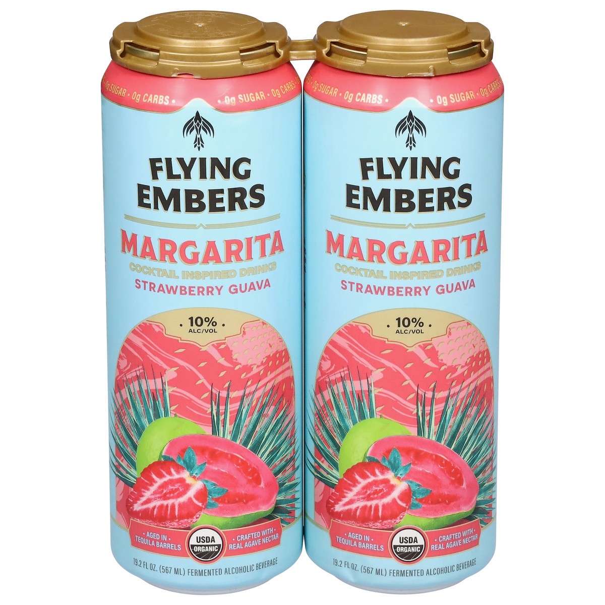 slide 1 of 13, Flying Embers Strawberry Guava Margarita 2 - 19.2 fl oz Cans, 2 ct