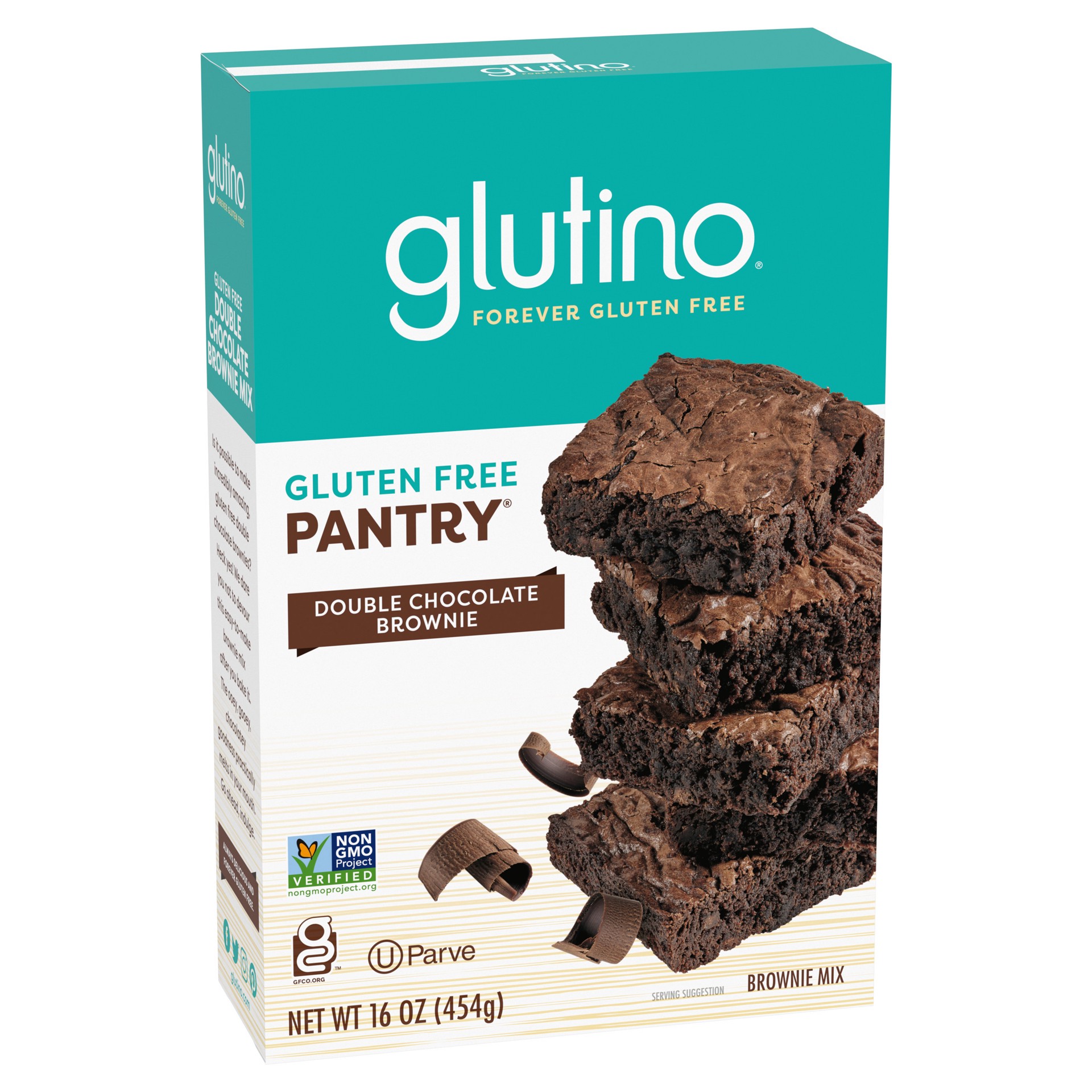 slide 5 of 5, Glutino Pantry Gluten Free Double Chocolate Brownie Mix 16 oz, 16 oz