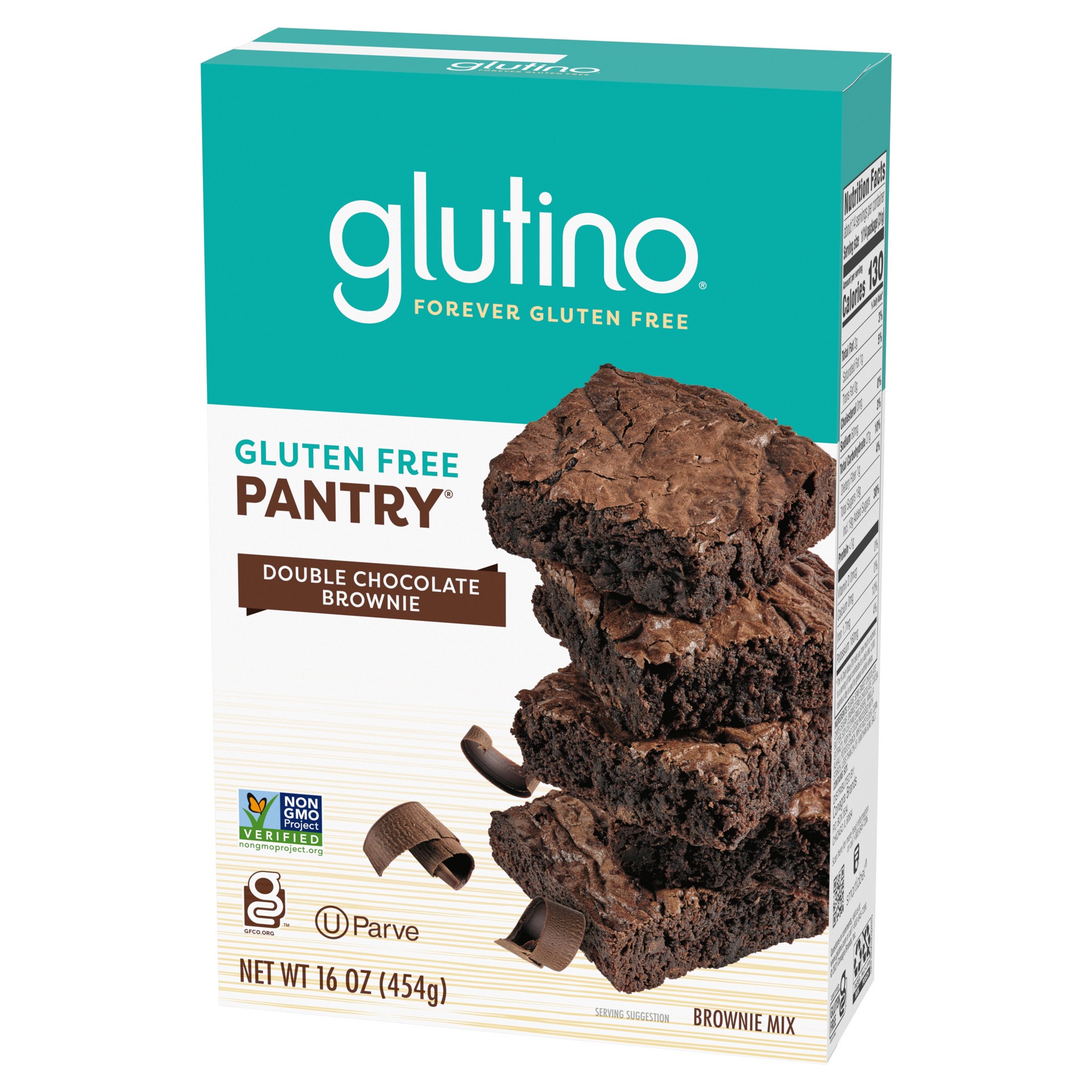 slide 3 of 5, Glutino Pantry Gluten Free Double Chocolate Brownie Mix 16 oz, 16 oz