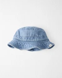 Littleplanet Baby Organic Cotton Chambray Bucket Hat 3-9M