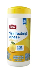 Giant Eagle Disinfecting Wipes, Lemon, 35 Wipes