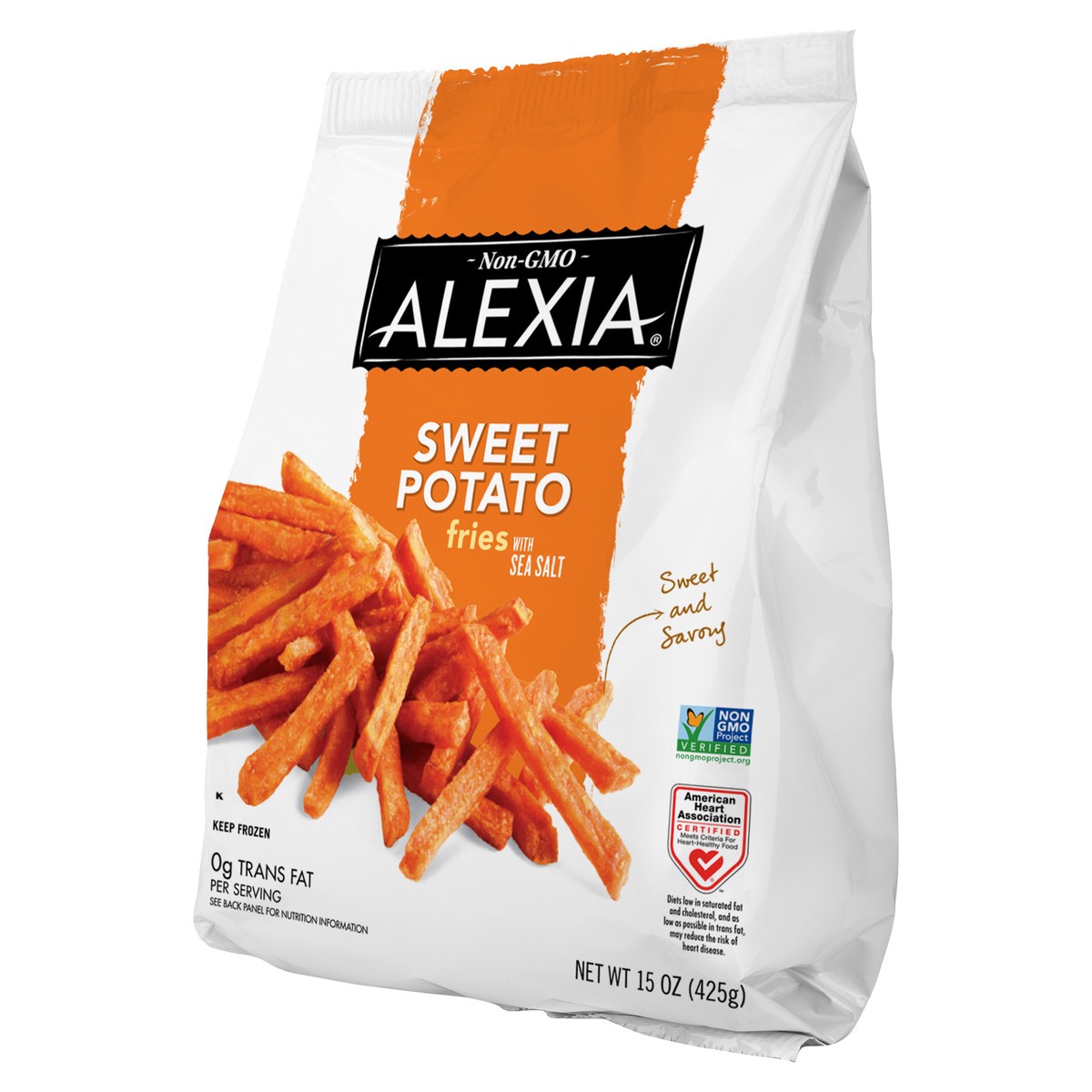 slide 2 of 4, Alexia Sweet Potato Fries with Sea Salt 15 oz, 15 oz