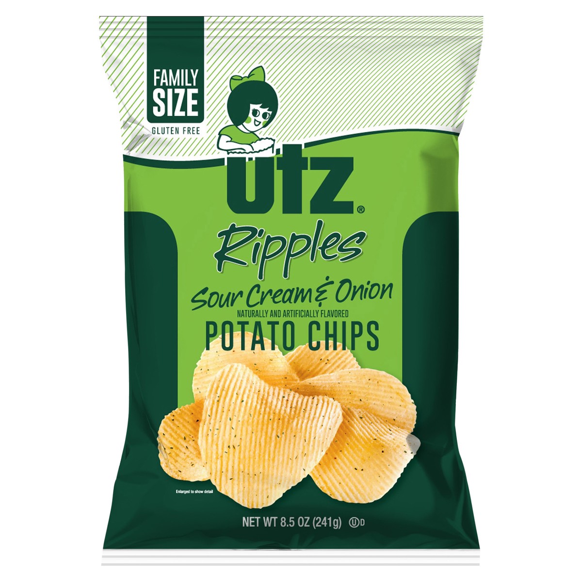 slide 2 of 12, Utz Sour Cream And Onion, 8.5 oz