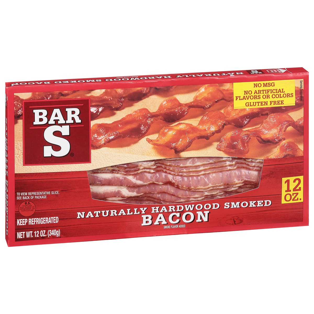 slide 7 of 9, Bar-S Hardwood Smoked Bacon, 12 oz