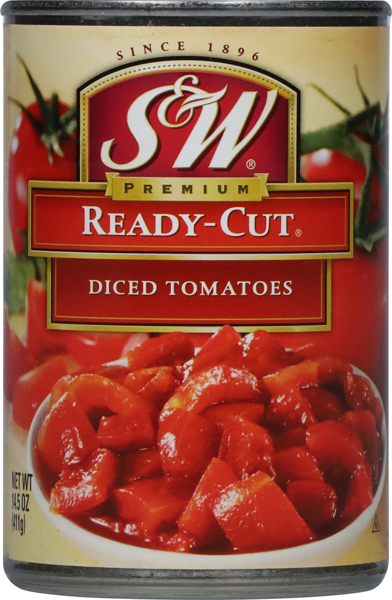slide 6 of 13, S&W Diced Ready-Cut Tomatoes 14.5 oz, 14.5 oz