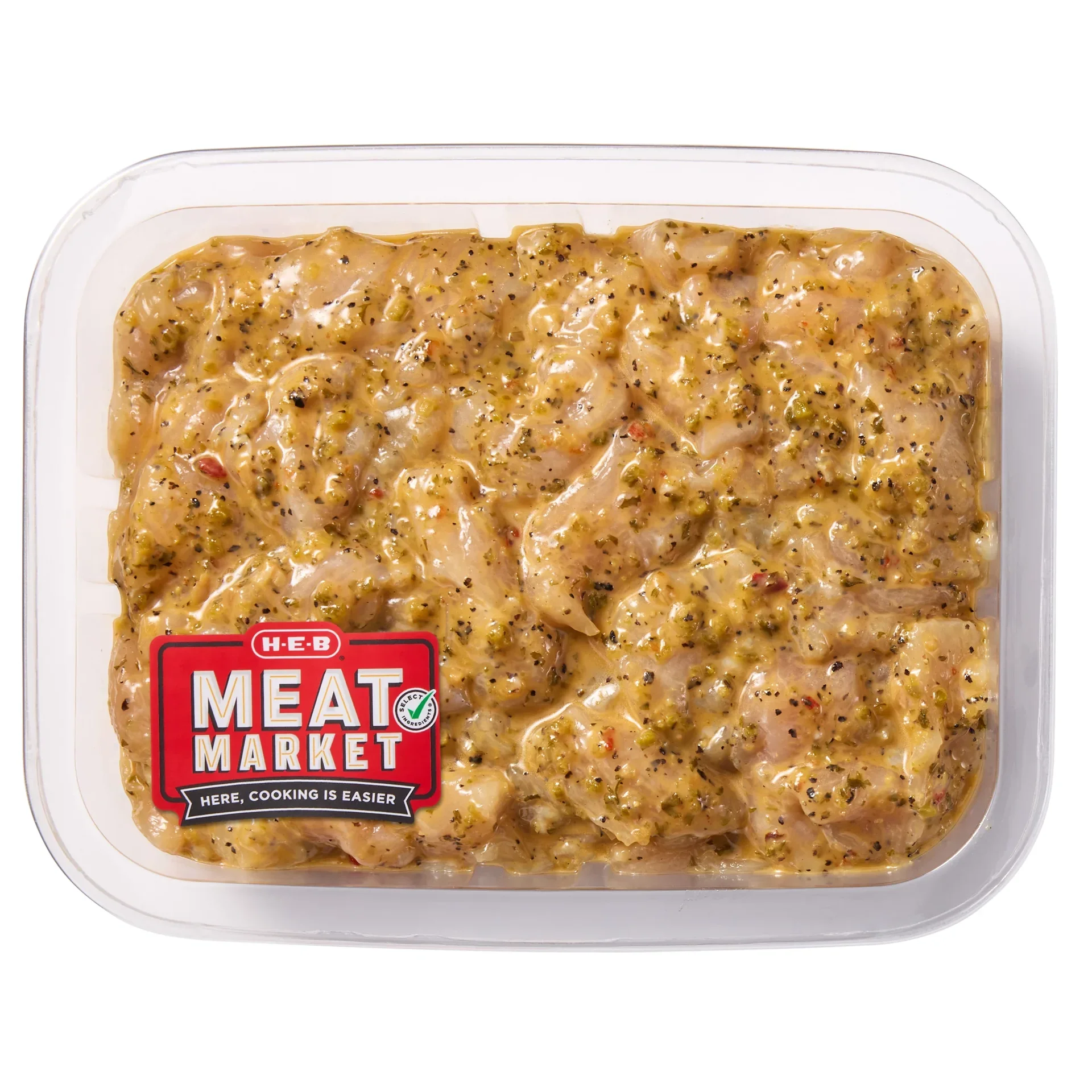 slide 1 of 1, H-E-B Meat Market Marinated Diced Chicken Breast - Chipotle Lime, per lb