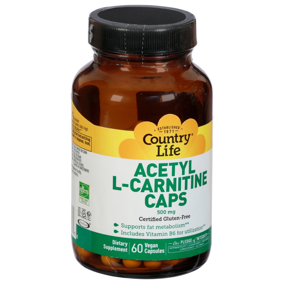 slide 2 of 13, Country Life Acetyl L Carnitine, 1 ct