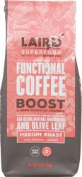 Laird Superfood Medium Roast Ground Boost Functional Coffee- 12 oz