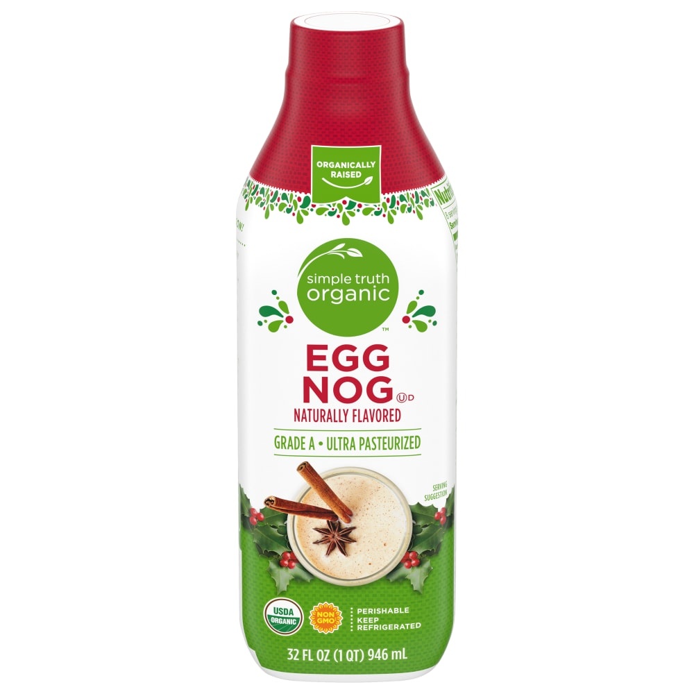 slide 1 of 4, Simple Truth Organic Egg Nog, 32 fl oz