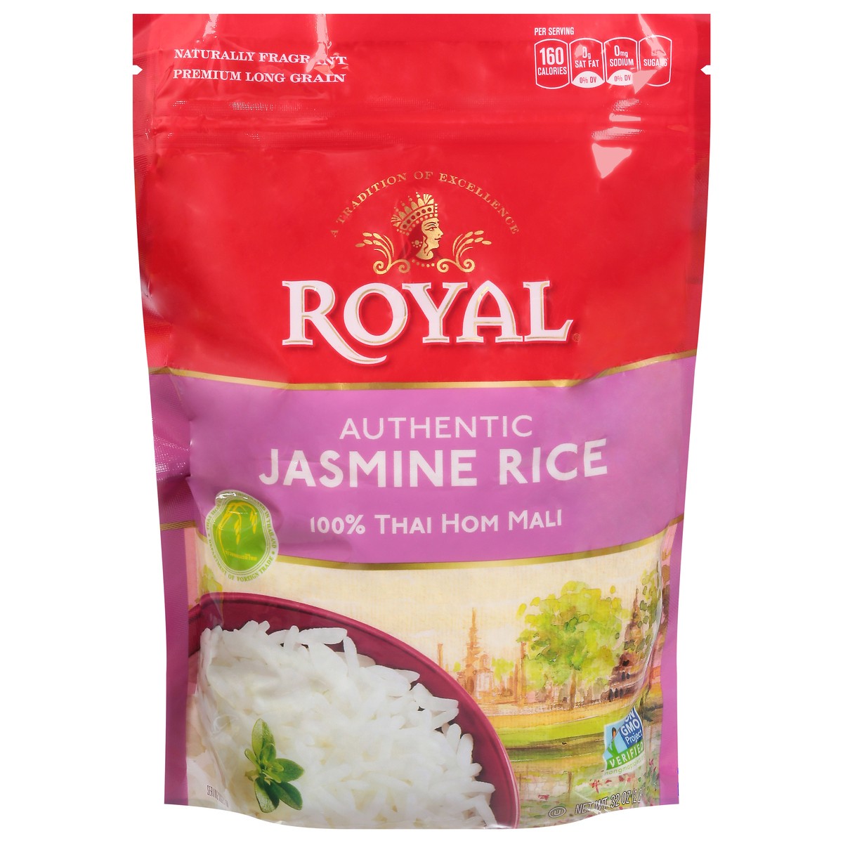 slide 1 of 9, Royal Rice White Jasmine - 2 Lb, 2 lb