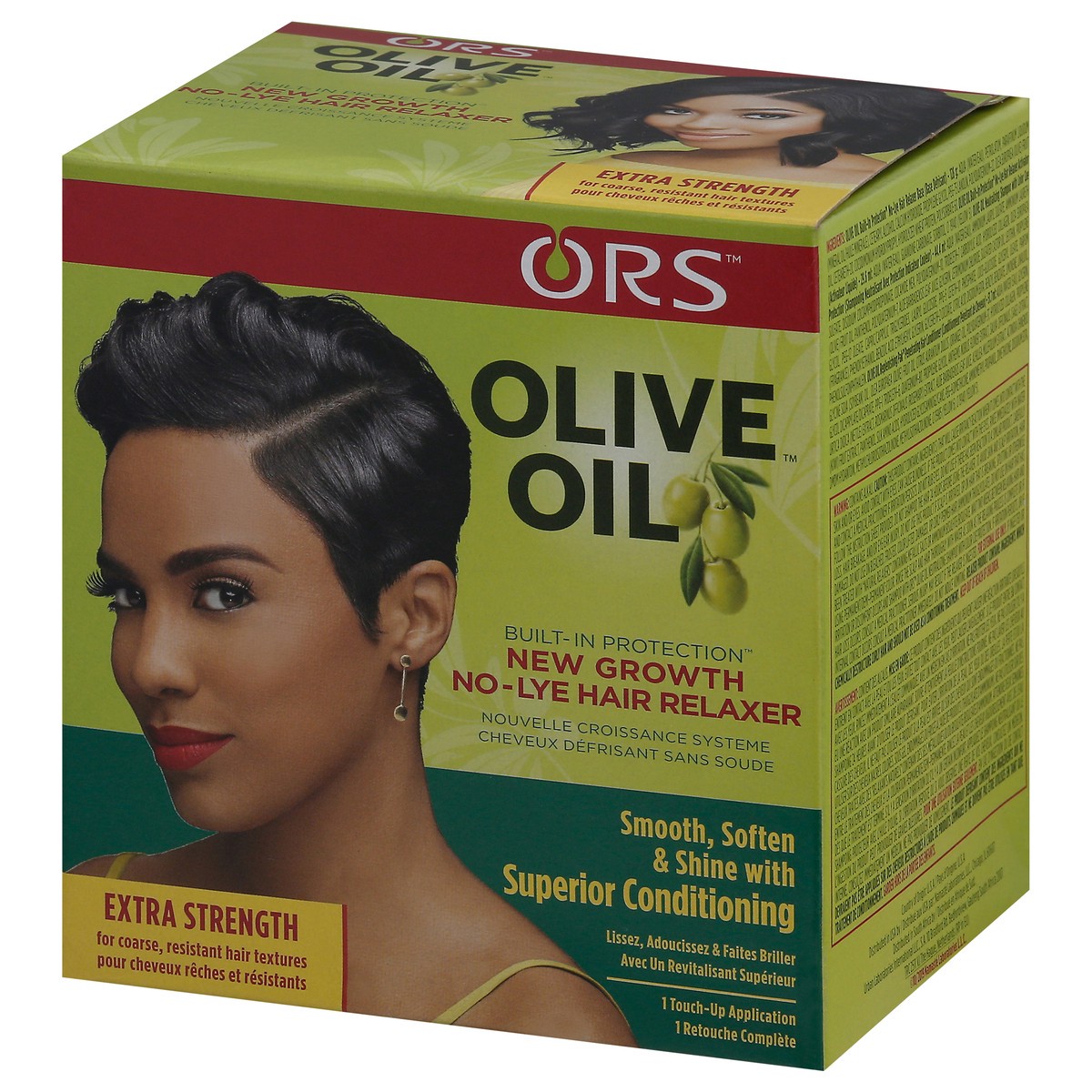 slide 8 of 9, ORS Olive Oil Hair Relaxer No-Lye Application Extra Strength - Each, 1 oz