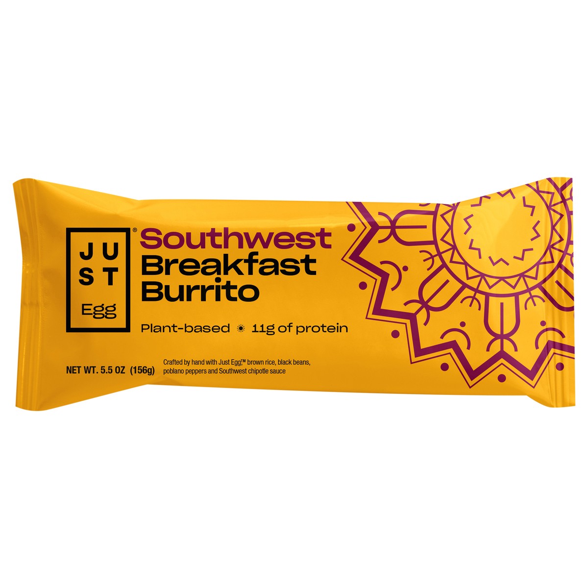 slide 1 of 10, Just Egg Breakfast Burrito, Southwest, 5.5 oz., 5.5 oz
