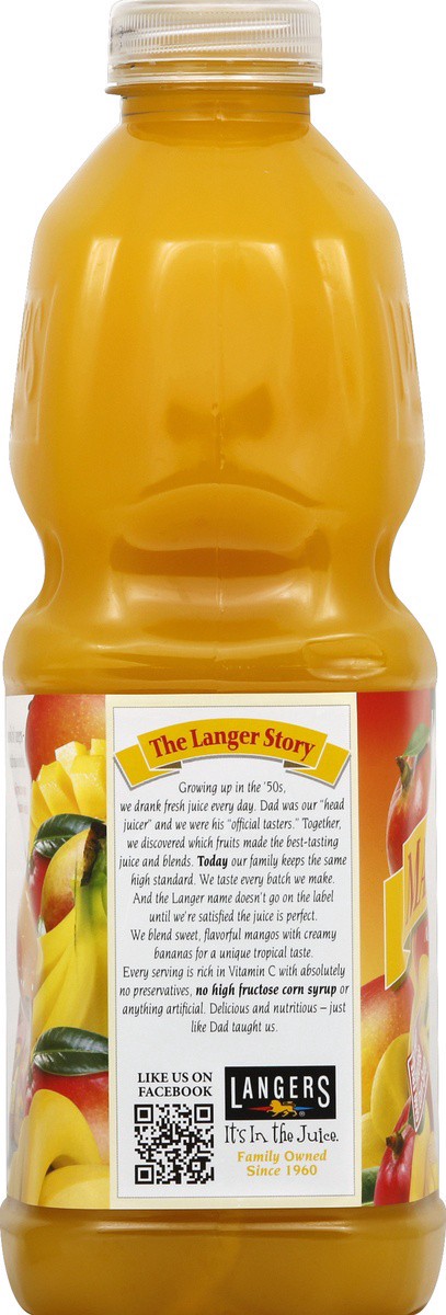 slide 2 of 4, Langers Mango Banana Nectar - 64 fl oz, 64 fl oz