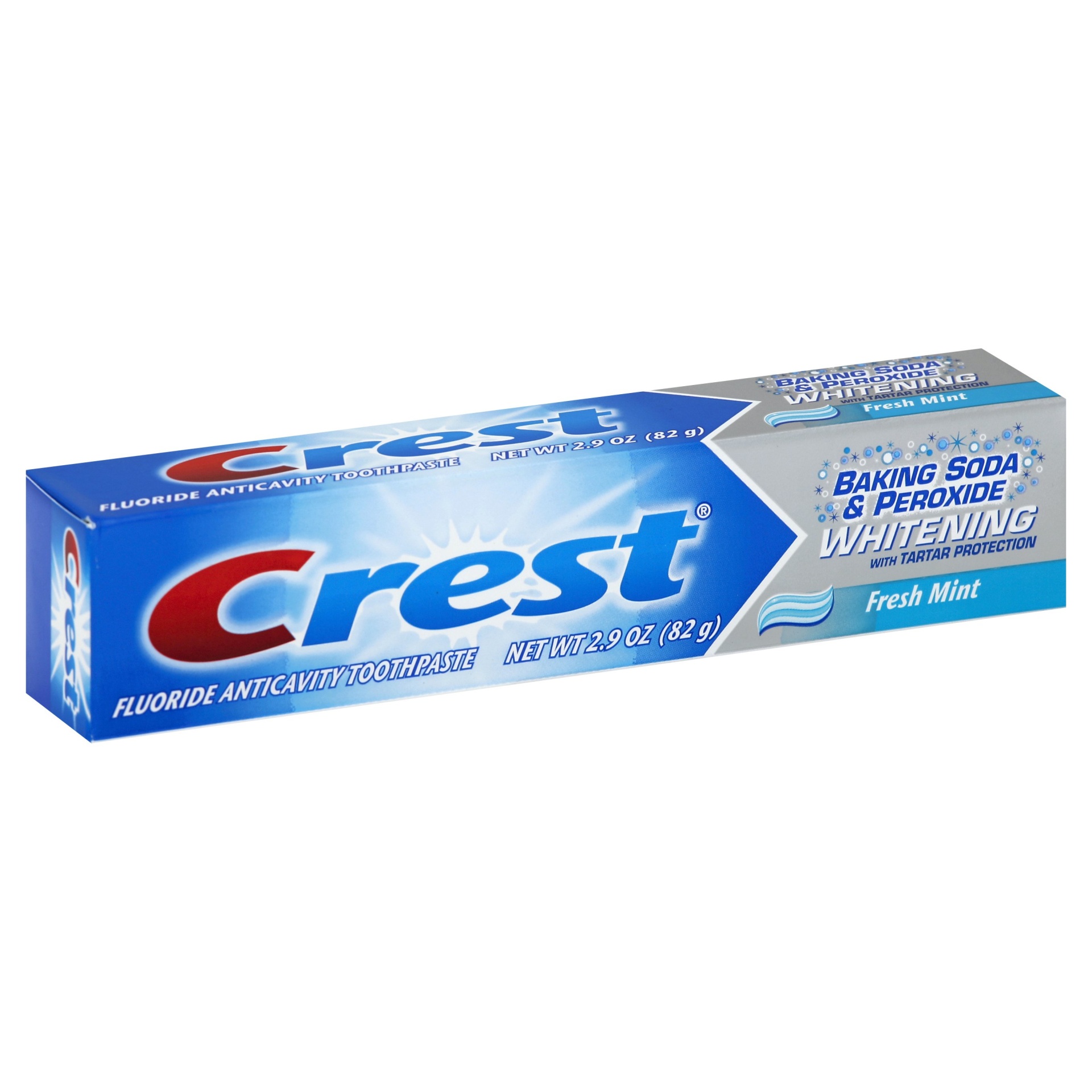 slide 1 of 1, Crest Baking Soda & Peroxide Whitening Fresh Mint Toothpaste, 2.9 oz