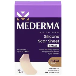 Mederma Small Silicone Scar Sheet 4 ea