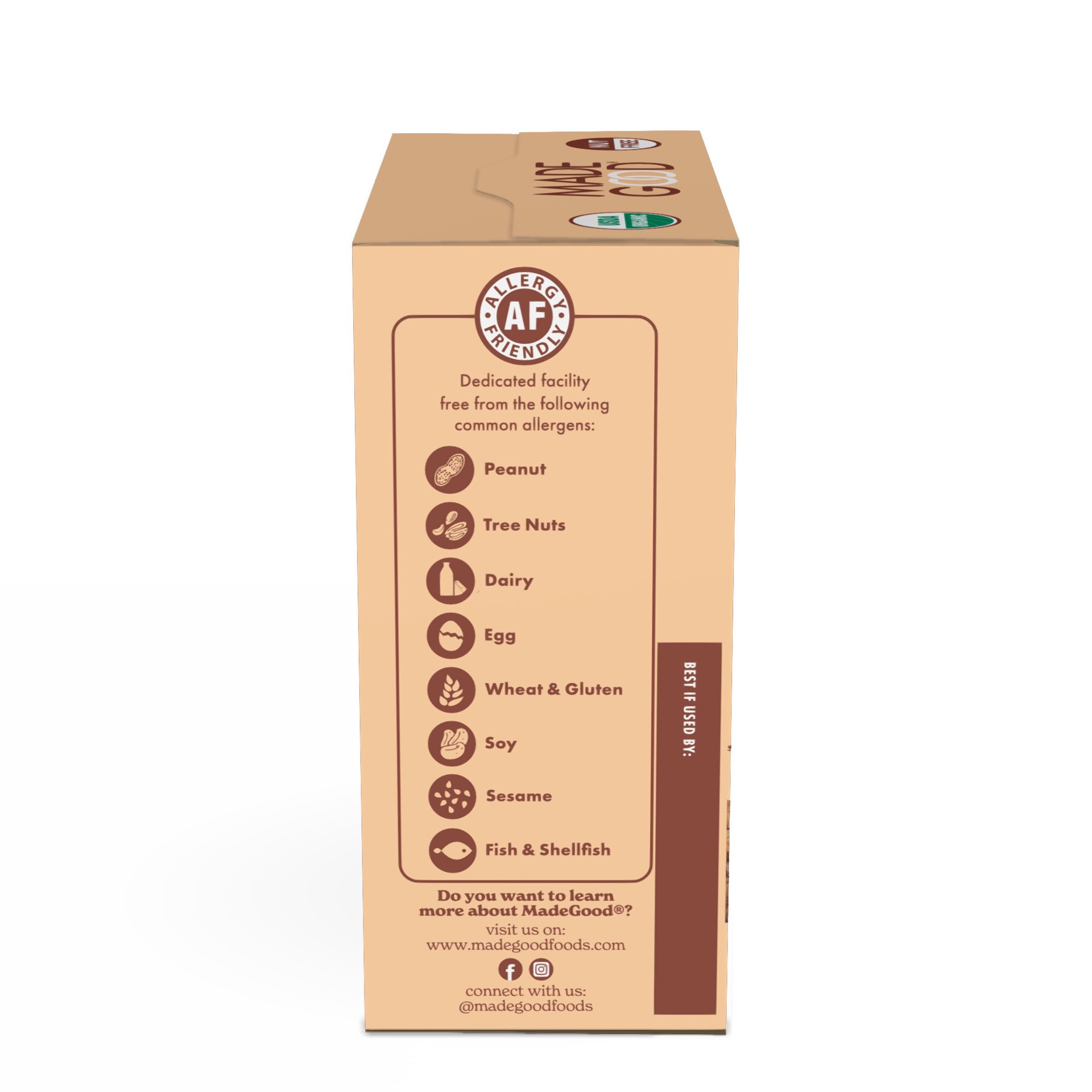 slide 5 of 10, MadeGood Organic 5 Pack Cookies & Creme Granola Minis 5 - 0.85 oz ea, 4.25 oz