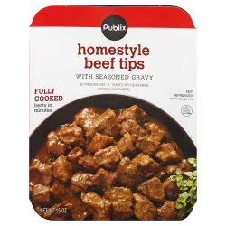 Publix Homestyle with Seasoned Gravy Beef Tips