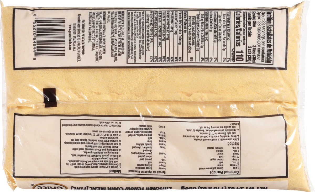 slide 5 of 9, Grace Fine Enriched Yellow Corn Meal 24 oz, 24 oz