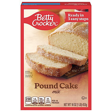slide 1 of 1, Betty Crocker Cake Mix Pound Cake Mix - 16 Oz, 16 oz