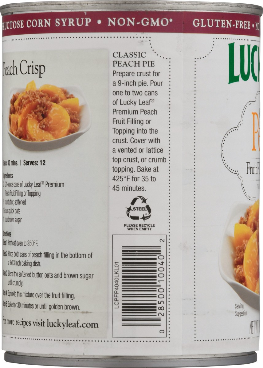slide 3 of 13, Lucky Leaf Premium Peach Fruit Filling or Topping 21 oz, 21 oz