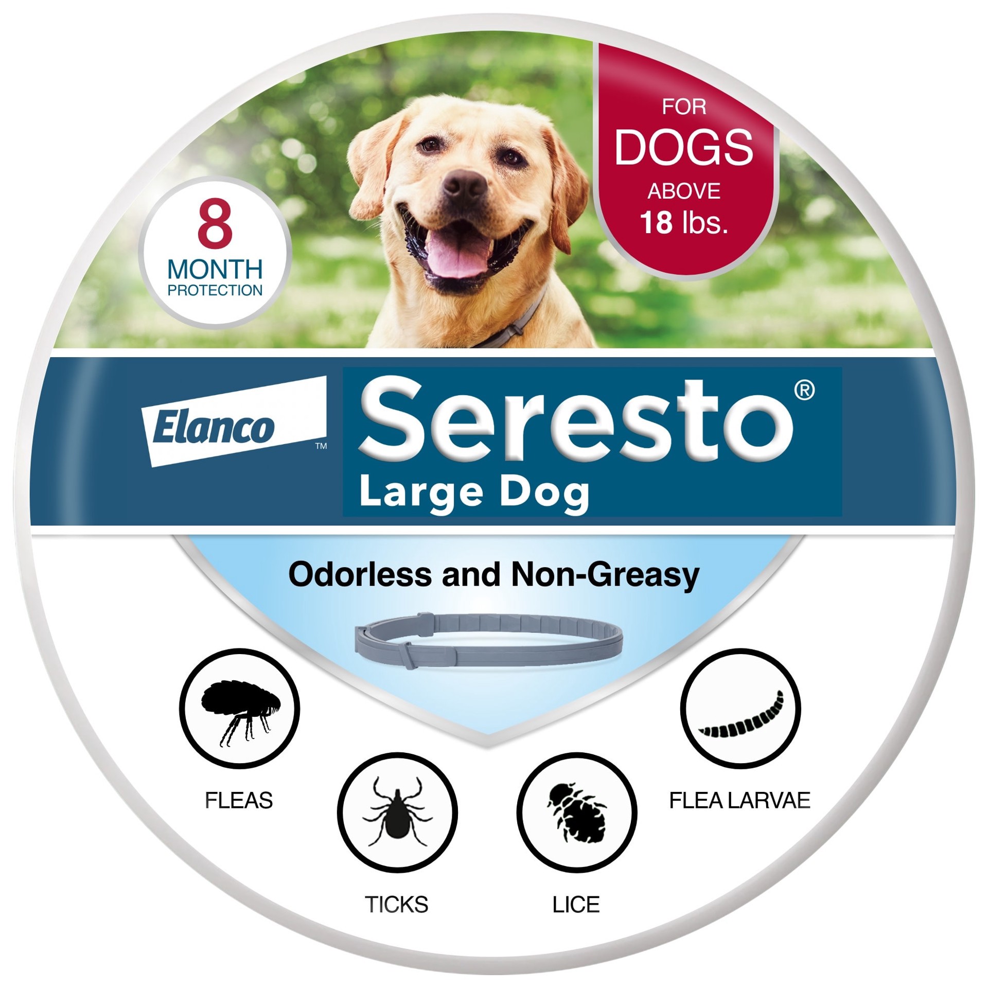 slide 1 of 1, Seresto Flea & Tick Collar Dog Insect Treatment - Large, 1 ct
